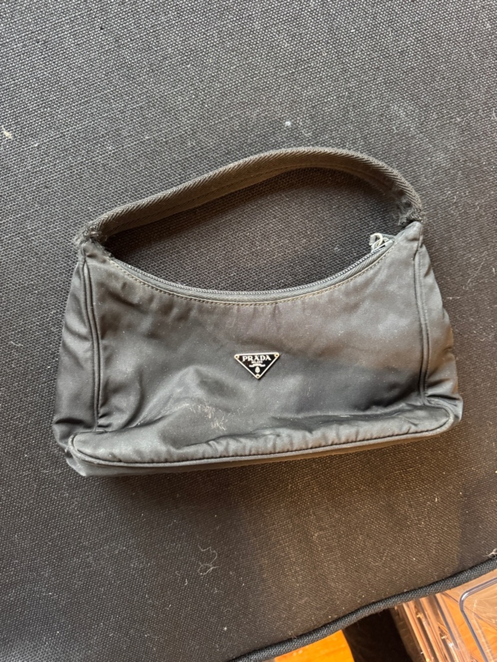 Prada Black Nylon Mini Shoulder Bag